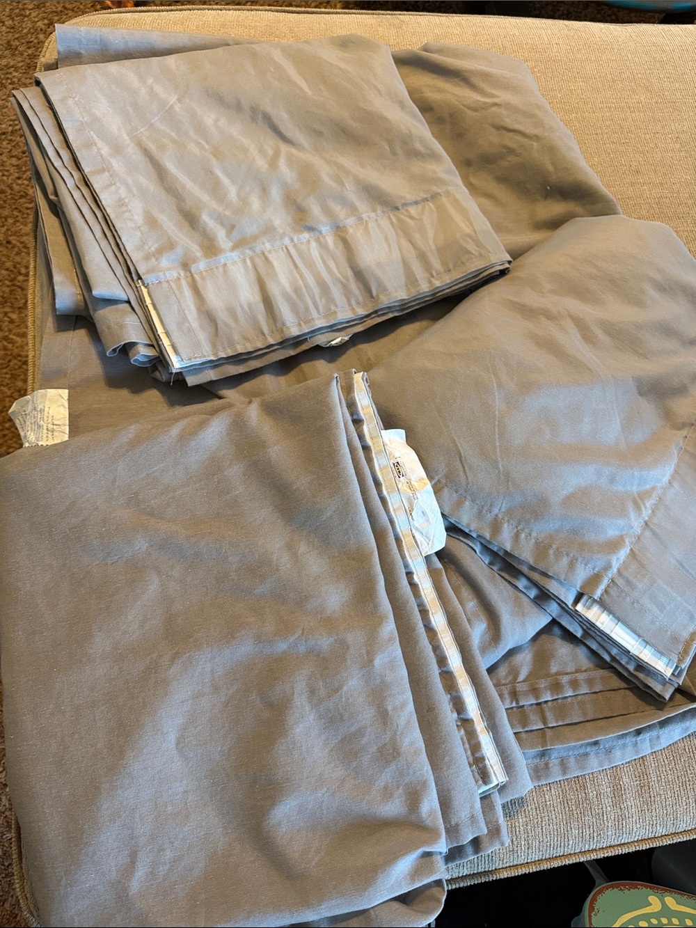 IKEA 57x98.5 inch light filtering curtain panels